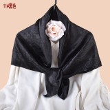 Printed large square scarf, silk scarf, scarf