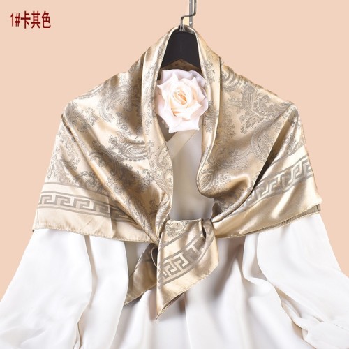 Printed large square scarf, silk scarf, scarf