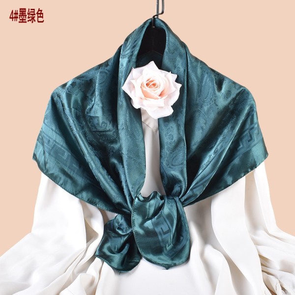 Printed large square scarf, silk scarf, scarf