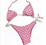 Chain bikini swimsuit
