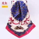 Printed large square scarf, silk scarf, scarf