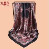 Symmetrical printed square scarf, headscarf, scarf