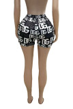 Digital positioning printed letter shorts
