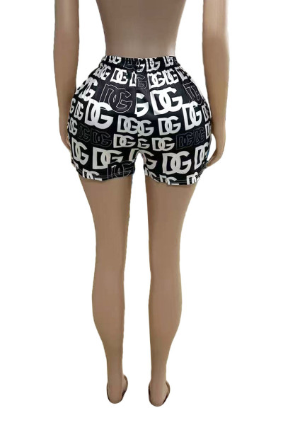 Digital positioning printed letter shorts