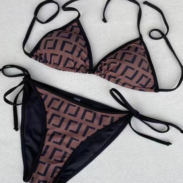 Split swimsuit, tie up bikini, multi-color swimsuit
