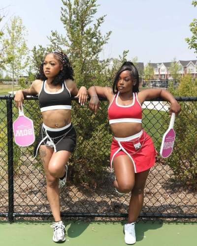 Sleeveless sports bra vest split shorts set