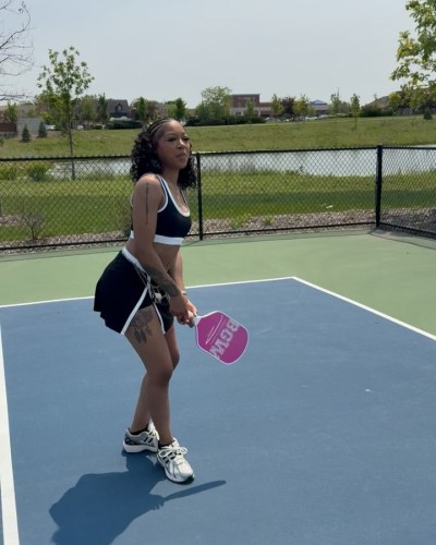 Sleeveless sports bra vest split shorts set