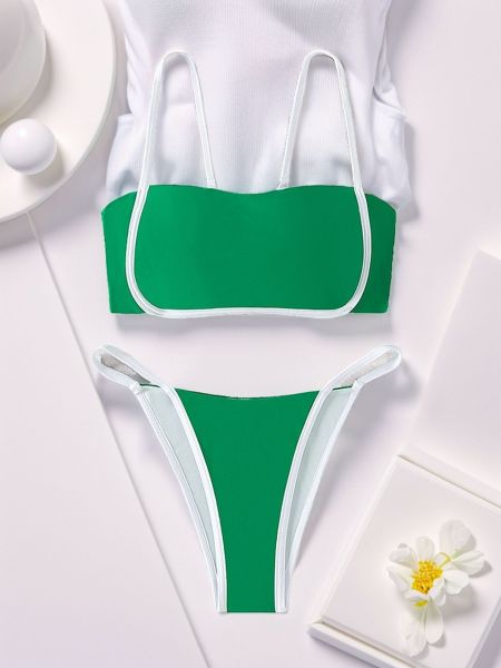 Split swimsuit bikini swimsuit