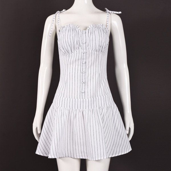 Strap strap strap puffy dress