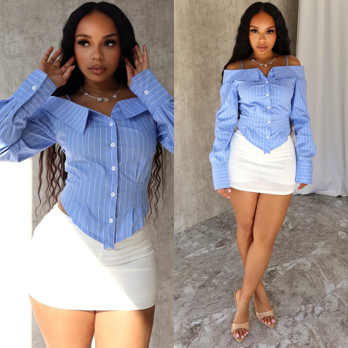 Off shoulder shirt, shirt top