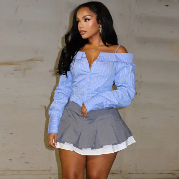 Off shoulder shirt, shirt top