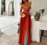 Gradient colored dress