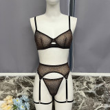 Leopard print lingerie set