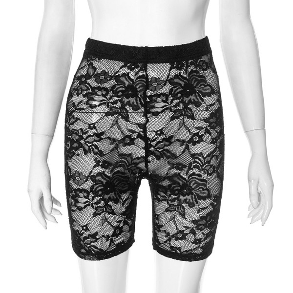 Lace leggings, see through lifting and elastic women's pants