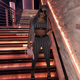 Retro vest and pants set