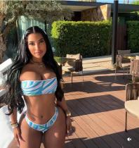 One-piece split bikini swimsuit