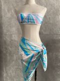 One-piece split bikini swimsuit