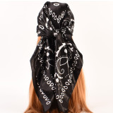 Cashew flower large square scarf, silk scarf, scarf