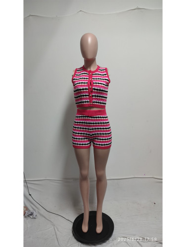 Knitted shorts set