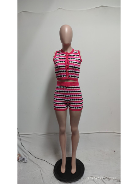 Knitted shorts set