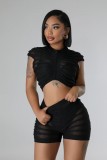 Knitted perspective set, hip hugging pants set