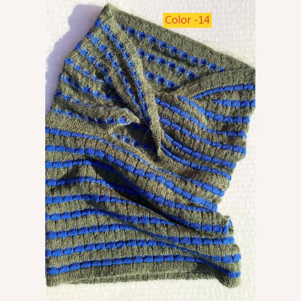 Striped sweater knitted strapless vest top