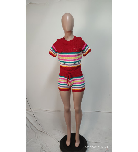 Sweater wrapped hip tight pants set