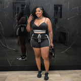 Tight camisole top short two-piece set