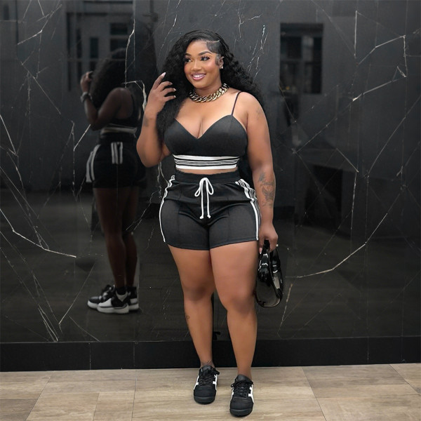 Tight camisole top short two-piece set
