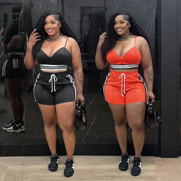 Tight camisole top short two-piece set