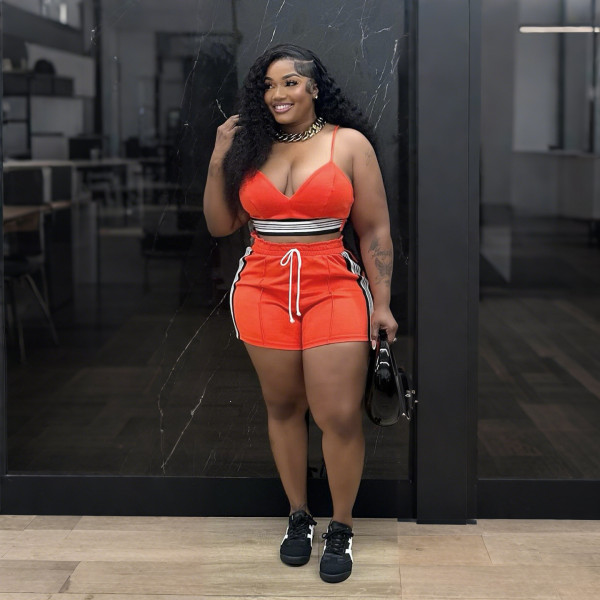 Tight camisole top short two-piece set