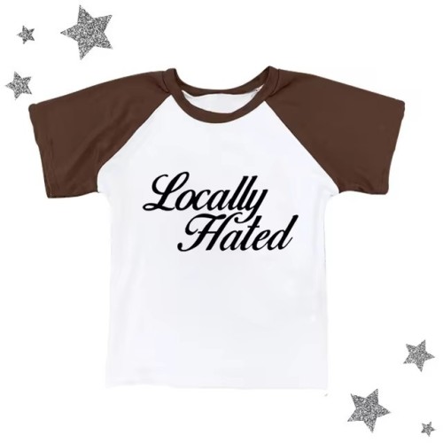 Round neck pullover short sleeved shirt