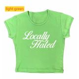 Round neck pullover short sleeved shirt