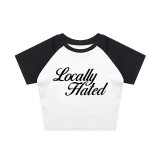 Round neck pullover short sleeved shirt