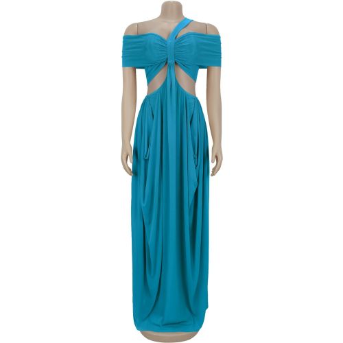 Strapless transparent mesh dress