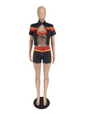 Sports color collision three piece set