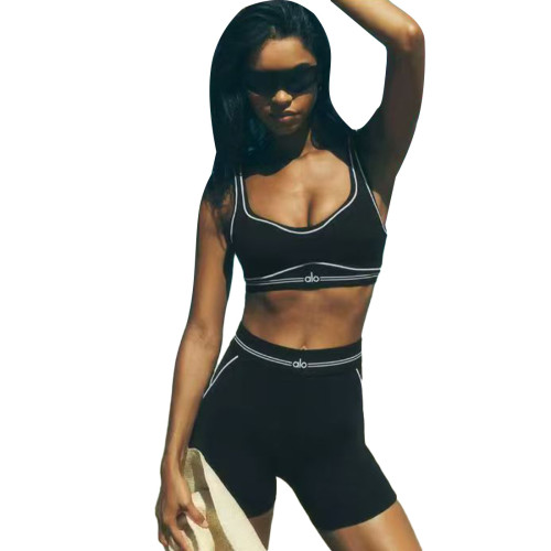 Two piece set of letter yoga exercise