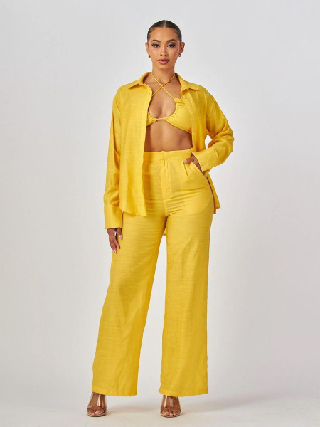 Loose cardigan 3-piece set