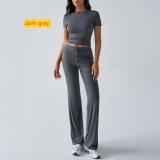 Round neck casual suit