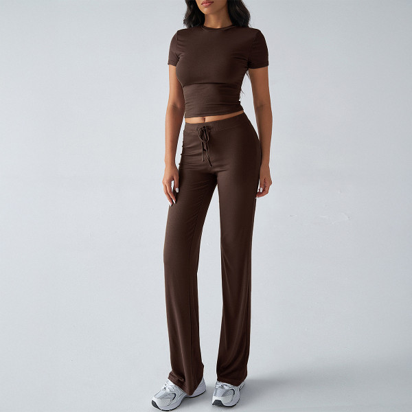 Round neck casual suit