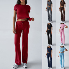 Round neck casual suit