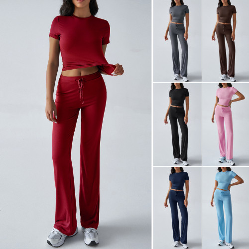 Round neck casual suit