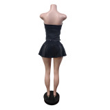 Fashion elastic skirt set