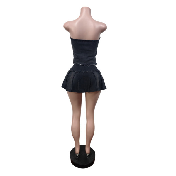 Fashion elastic skirt set
