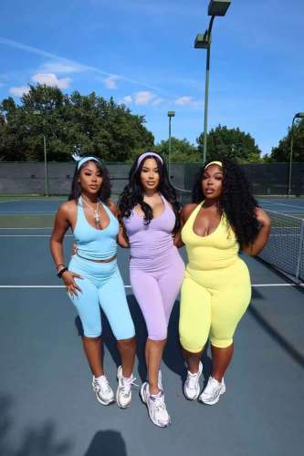 Tight V-neck hanging neck, beautiful back, high waist, and hip lifting yoga pants two-piece set