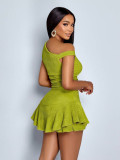 Simple and versatile split skirt set