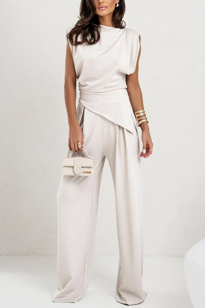 Solid color irregular set