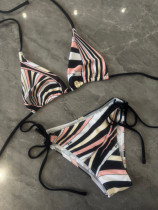 One-piece split bikini swimsuit