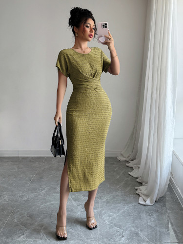 Waist waist long skirt dress