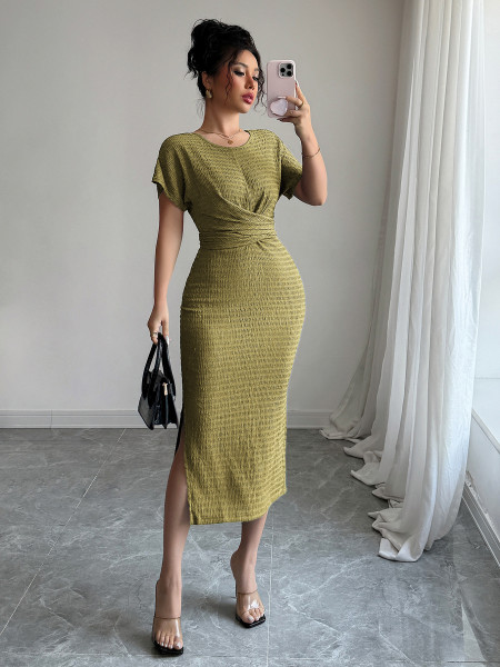 Waist waist long skirt dress